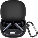 ⁦جراب سماعة لاسلكية متوافق مع سماعة انكر ساوند كور ليبرتي 4 برو، جراب حماية من السيليكون الناعم المقاوم للصدمات مع حلقة تثبيت مع إضاءة ليد أمامية⁩ - الصورة ⁦8⁩