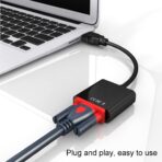 ⁦محول مدخل HDMI إلى مخرج VGA بدقة 1080 بيكسل للكمبيوتر واللاب توب والشاشة .⁩ - الصورة ⁦4⁩