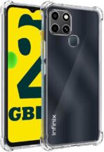 ⁦جراب حماية شفاف رفيع مقاوم للصدمات من مادة TPUمن Gorilla لهاتف  Infinix Smart 6 .⁩ - الصورة ⁦4⁩
