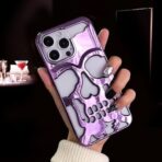 ⁦جراب جمجمة متوافق مع iPhone 15 pro  .⁩ - الصورة ⁦2⁩