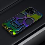 ⁦جراب جمجمة متوافق مع iPhone 15 pro max .⁩ - الصورة ⁦4⁩