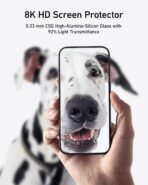 ⁦انكر واقي شاشة لهاتف ايفون X مصنوع الزجاج المقوى عالي الدقة خالي الفقاعات والغبار متين ومقاوم للسقوط بدرجة صلابة 9 سهل التركيب⁩ - الصورة ⁦3⁩