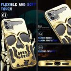 ⁦جراب جمجمة متوافق مع iPhone 11 pro max.⁩ - الصورة ⁦2⁩