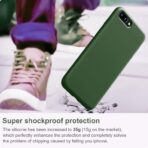 ⁦جراب حماية من السيليكون السائل متوافق مع موبايل ايفون ايفون 7 بلس، غطاء واقي لكامل الجسم، مضاد للصدمات، جراب موبايل نحيف، بطانة ناعمة مضادة للخدش من المايكروفايبر .⁩ - الصورة ⁦5⁩