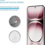 ⁦شاشة حماية UV من الزجاج المقوى عالي الجودة لاصقة بالكامل منحني ومقاوم للأشعة فوق البنفسجية وعالية الوضوح وسهلة التركيب لهاتف    +Realme 12 Pro .⁩ - الصورة ⁦5⁩