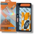 ⁦شاشة حماية UV من الزجاج المقوى عالي الجودة لاصقة بالكامل منحني ومقاوم للأشعة فوق البنفسجية وعالية الوضوح وسهلة التركيب لهاتف    +Realme 12 Pro .⁩ - الصورة ⁦6⁩