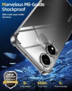 ⁦جراب حماية شفاف رفيع مقاوم للصدمات من مادة TPUمن Gorilla لهاتف  HONOR X5 Plus .⁩ - الصورة ⁦8⁩