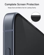 ⁦انكر واقي شاشة للخصوصية لموبايل ايفون 11pro ، واقي شاشة للخصوصية من الزجاج المقسى HD مضاد للتجسس، سهل التركيب .⁩ - الصورة ⁦3⁩