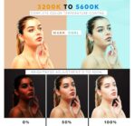 ⁦مصباح حلقي LED احترافي كبير K45 مقاس 46 سم (18 بوصة) مع وضعين للألوان وإضاءة قابلة للتعتيم، متوافق مع هواتف وكاميرات iPhone/Android .⁩ - الصورة ⁦5⁩