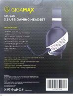 ⁦سماعة رأس للالعاب GM-540 - آر جي بي - مقبس واحد وطاقة UBS من جيجاماكس- تصميم مريح مصنوع من الجلد والمعدن .⁩ - الصورة ⁦7⁩