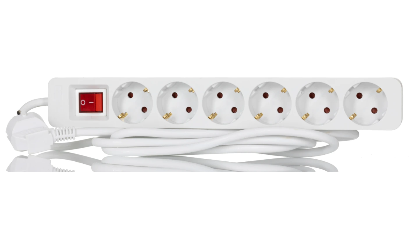 F2222591-01 مشترك تركي 6 عين 16 امبير بسلك 2 متر بمفتاح . - الصورة 1