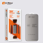 ⁦شاشة حماية G-Rhino زجاج مقسى قوي غير قابل للكسر Privacy لهاتف iPhone 14 .⁩ - الصورة ⁦6⁩