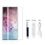 ⁦واقي شاشة UV من الزجاج المقوى بالغراء السائل فائق الجودة لهاتف Oppo Reno 13 Pro من Lito مع تغطية من الحافة إلى الحافة .⁩ - الصورة ⁦6⁩