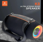 ⁦مكبر صوت لا سلكي كيسونلي، 50 وات، 4000 مللي امبير، تي اف، يو اس بي، K8 - اسود⁩ - الصورة ⁦3⁩