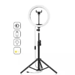 ⁦رينج لايت ring light m33 مع الحاملإضاءة احترافية مع رينج لايت M33 المخصص لتصوير الفيديوهات والبث المباشر، مزود بترايبود قابل للتعديل وحامل موبايل ثابت، مع أوضاع إضاءة متعددة وتعتيم تدريجي يمنحك تحكم كامل في الألوان والسطوع. مثالي لصناع المحتوى على تيك توك، فيسبوك، ويوتيوب، وكذلك لجلسات المكياج والتصوير المنزلي. .⁩ - الصورة ⁦8⁩