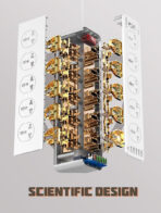 ⁦لدنيو مشترك كهربائي 10 عين EU  و 6مخارج USB بقدرة 3.4 أمبير, بجسم مضاد للحريق و كابل بطول 2 متر 2500 واط .⁩ - الصورة ⁦16⁩