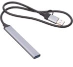 كابل محول STANDARD 9701 HUB USB-C UCA، من USB-C إلى USB 3.0، مزود بأربعة منافذ HUB وسرعة عالية لتوصيل أجهزة متعددة، بطول 0.5 متر.