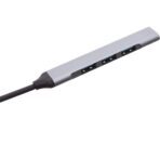 ⁦كابل محول STANDARD 9701 HUB USB-C UCA، من USB-C إلى USB 3.0، مزود بأربعة منافذ HUB وسرعة عالية لتوصيل أجهزة متعددة، بطول 0.5 متر.⁩ - الصورة ⁦2⁩