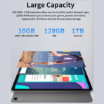 ⁦تابلت G-TAB Pad10 Pro – شاشة 10.1 بوصة – ذاكرة 128 جيجا + رام 10 جيجا | أداء قوي وتصميم أنيق .⁩ - الصورة ⁦2⁩