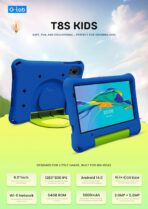 ⁦تابلت T8S للأطفال بشبكة الجيل الخامس 5G من جي-تاب، تابلت بتقنية الواي فاي وذاكرة رام 4 جيجابايت وذاكرة ROM 64 جيجابايت وشاشة 8 بوصة IPS LCD 800 ×1280 ونظام تشغيل أندرويد 14 .⁩ - الصورة ⁦8⁩