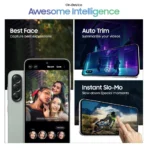 ⁦هاتف سامسونج جالاكسي A56 بنظام أندرويد وذاكرة تخزين 256 جيجابايت وذاكرة رام سعة 12 جيجابايت مع شاشة كبيرة وبطارية تدوم طويلًا، يدعم 6 ترقيات لنظام التشغيل، لون زيتوني .⁩ - الصورة ⁦3⁩