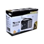 ⁦راديو جولون شكل كلاسيكي، 4 نطاقات اذاعية، RX-606  يعمل بالكهرباء 4 نطاقات AM FM SW1 SW2 AC - اسود⁩ - الصورة ⁦7⁩