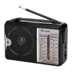 ⁦راديو جولون شكل كلاسيكي، 4 نطاقات اذاعية، RX-606  يعمل بالكهرباء 4 نطاقات AM FM SW1 SW2 AC - اسود⁩ - الصورة ⁦8⁩