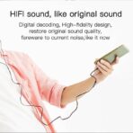 ⁦محول سماعات رأس وكابل صوت من نوع Yesido YAU19 USB-C إلى 3.5 ملم - أسود .⁩ - الصورة ⁦10⁩