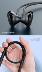 ⁦سماعة رأس طوق رقبة لاسلكية من Rsilou 3013-001  بلوتوث 5.3 من رسيلو، وقت تشغيل 40 ساعة، مقاومة للعرق IPX4، وضع مزدوج للالعاب بدون تأخير، وظيفة مفتاح، ضبط احترافي، سماعات اذن مغناطيسية .⁩ - الصورة ⁦7⁩