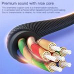 ⁦محول سماعات رأس وكابل صوت من نوع Yesido YAU19 USB-C إلى 3.5 ملم - أسود .⁩ - الصورة ⁦8⁩