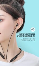 ⁦سماعة رأس طوق رقبة لاسلكية من Rsilou 3013-001  بلوتوث 5.3 من رسيلو، وقت تشغيل 40 ساعة، مقاومة للعرق IPX4، وضع مزدوج للالعاب بدون تأخير، وظيفة مفتاح، ضبط احترافي، سماعات اذن مغناطيسية .⁩ - الصورة ⁦6⁩