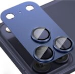 Qi YANG واقي عدسة الكاميرا متوافق مع موبايل آيفون 17 برو ماكس مصنوع من خليط الألومنيوم وزجاج مقوى، مناسب لجراب الحماية .