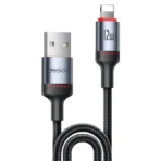 ⁦كابل بيانات وشحن من نوع Yesido CA130L بقوة 12 واط و2.4 أمبير من نوع USB إلى 8 دبابيس، طوله: 2 متر - أسود .⁩ - الصورة ⁦11⁩
