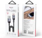 كابل بيانات وشحن من نوع Yesido CA130L بقوة 12 واط و2.4 أمبير من نوع USB إلى 8 دبابيس، طوله: 2 متر - أسود .