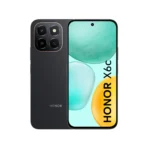 هاتف Honor X6c بسعة 128 جيجابايت وذاكرة وصول عشوائي 6 جيجابايت، يدعم شبكات الجيل الرابع LTE، شريحتين SIM - أسود منتصف الليل .