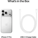 ⁦آيفون 17 برو ماكس من آبل - سعة 256 جيجابايت - فضي .⁩ - الصورة ⁦10⁩