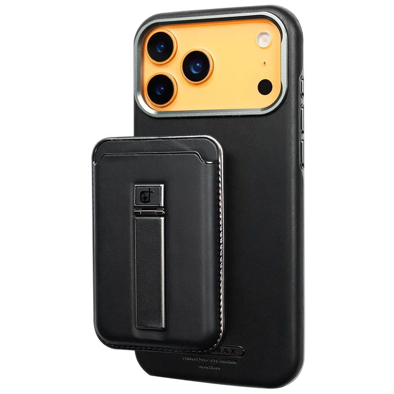 WhatsApp Image 2026-02-16 at 5.51.17 PM محفظة RIMBMAX المغناطيسية المصنوعة من الجلد مع حافظة بطاقات قابلة للفصل لهاتف آيفون 17 برو ماكس . - الصورة 1