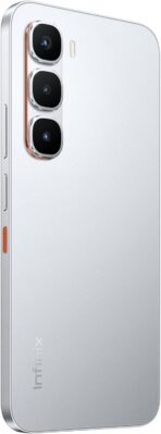 ⁦إنفينيكس هوت 60 برو، سعة تخزين 256 جيجابايت، ذاكرة وصول عشوائي 8 جيجابايت، يدعم شبكة الجيل الرابع LTE، شريحتين - فضي تيتانيوم .⁩ - الصورة ⁦4⁩