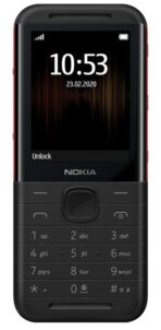 ⁦نوكيا هاتف محمول ثنائي الشريحة موبايل 5310 - أسود / أحمر .⁩ - الصورة ⁦2⁩