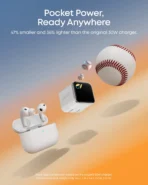 ⁦شاحن أنكر نانو الذكي A121D بقوة 45 واط من النوع C للشحن السريع، مدمج وقابل للطي مع قابس USB-C .⁩ - الصورة ⁦6⁩