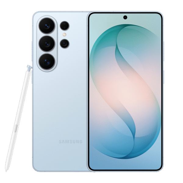 سامسونج جلاكسي إس 26 ألترا ثنائي الشريحة، لون أزرق سماوي، ذاكرة وصول عشوائي 12 جيجابايت، سعة تخزين 256 جيجابايت، يدعم شبكة الجيل الخامس 5G .