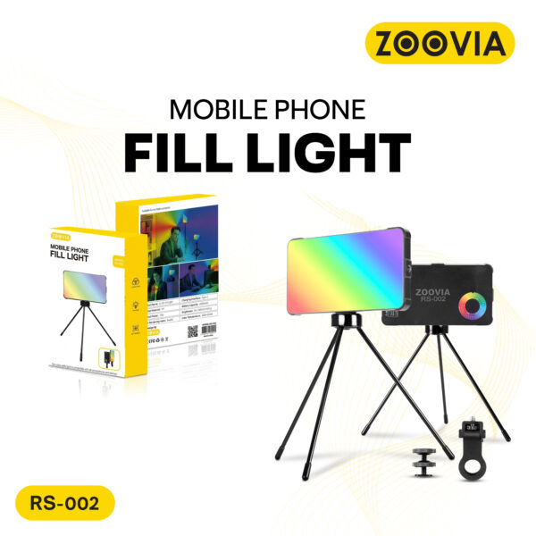 ZOOVIA RS-002 رينج لايت إضاءة RGB كاملة تضيف لمسة سينمائية لأي تصوير .