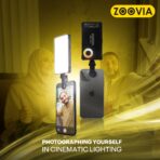 ⁦ZOOVIA RS-001  رينج لايت دوران 360° لمرونة كاملة في كل زوايا التصويرمثالية للموبايل .⁩ - الصورة ⁦4⁩