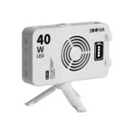ZOOVIA R-007 مصباح فيديو LED بقوة 40 واط  للهواتف المحمولة والكاميرات والبث المباشر بمبرد للهاتف .