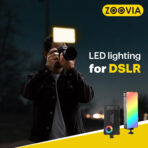 ⁦ZOOVIA RS-002 رينج لايت إضاءة RGB كاملة تضيف لمسة سينمائية لأي تصوير .⁩ - الصورة ⁦2⁩