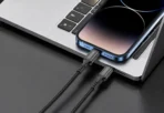 ⁦كابل لوجيكس تايب سي ايفون فاست بقدرة 35 واط PD 120م CB05 .⁩ - الصورة ⁦2⁩