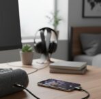 ⁦سنزو كابل HiFi SoundLine من النوع C إلى 3.5 ملم AUX SN-88 - أسود .⁩ - الصورة ⁦3⁩