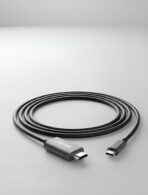 ⁦سينزو SN-52 كابل اتصال عالي الدقة تايب-سي إلى HDMI بطول 2 متر - رمادي⁩ - الصورة ⁦3⁩