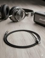 ⁦سنزو كابل HiFi SoundLine من النوع C إلى 3.5 ملم AUX SN-88 - أسود .⁩ - الصورة ⁦5⁩