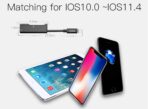 ⁦محول الصوت YAU11 2 في 1، يحول من منفذ Lightning إلى منفذ Lightning ومنفذ 3.5 ملم.⁩ - الصورة ⁦3⁩